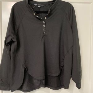Hyfve Black high low placket top - NWT